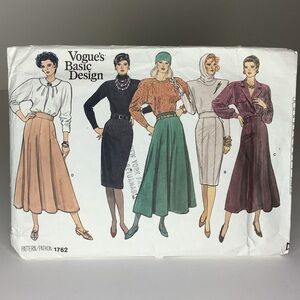 Vogue A-Line Skirt Pattern in 6-8-10